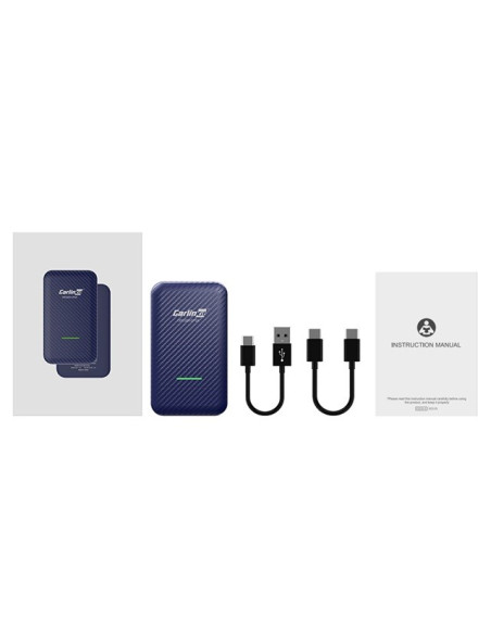 Adapter Carlinkit 4.0 Bezprzewodowy Moduł Android Auto & Apple Carplay Niebieski