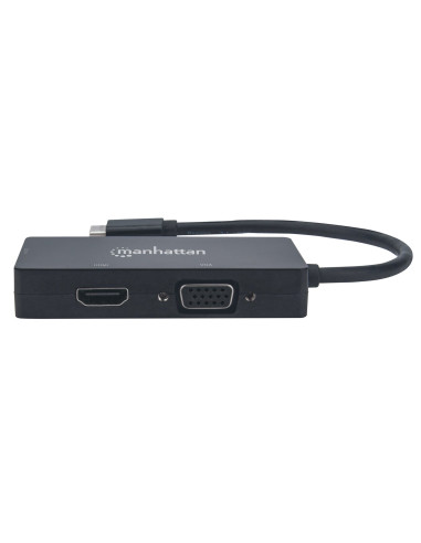 Manhattan Adapter Multiport Usb-C 3.1 Na Hdmi/Dvi/Vga M/F