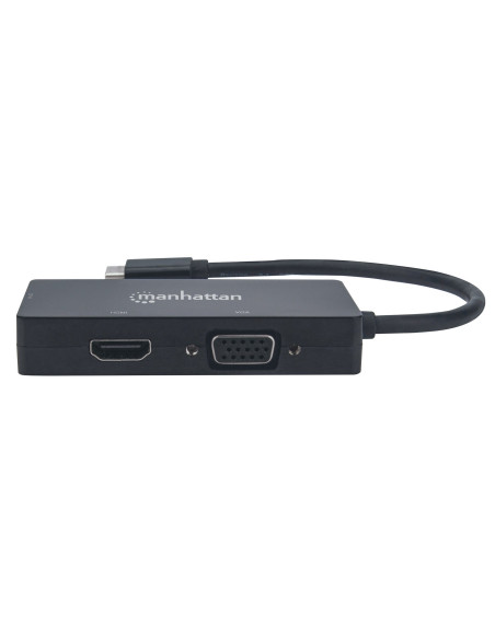 Manhattan Adapter Multiport Usb-C 3.1 Na Hdmi/Dvi/Vga M/F