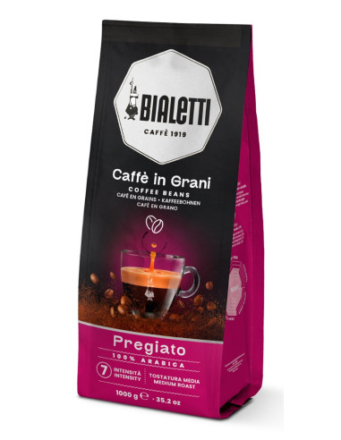 Bialetti Kawa Experto Grani Pregiato 1Kg, Kawa Ziarnista