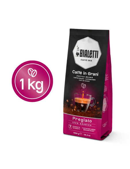 Bialetti Kawa Experto Grani Pregiato 1Kg, Kawa Ziarnista