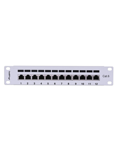 Patch Panel Lanberg Ppf6-9012-S (1U  10"  Kat. 6  Ftp  12Xrj-45)