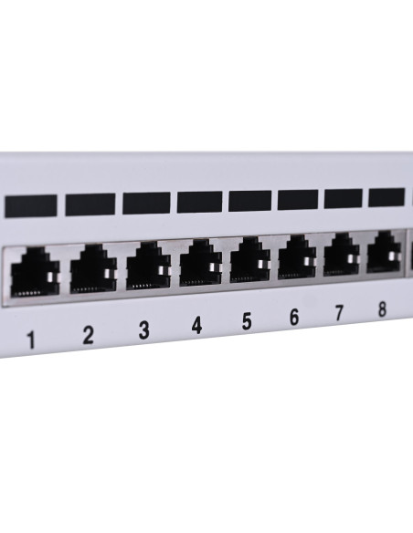 Patch Panel Lanberg Ppf6-9012-S (1U  10"  Kat. 6  Ftp  12Xrj-45)