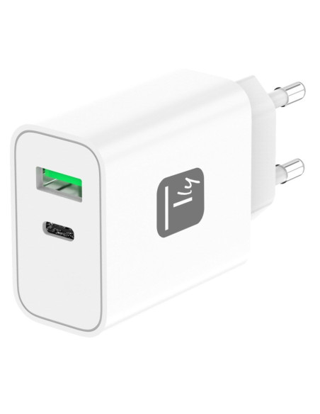 Techly Ładowarka Sieciowa Gan Usb-C 30W Pd I Usb-A