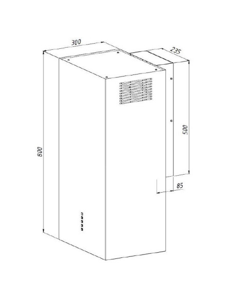 Okap Wk-12 Carmen Czarny Mat T800 - Liniowy Led