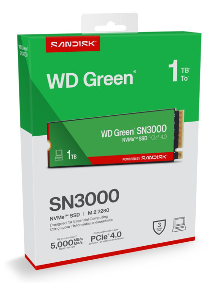 Ssd Wd Green Sn3000 1Tb Nvme Wds100T4G0E