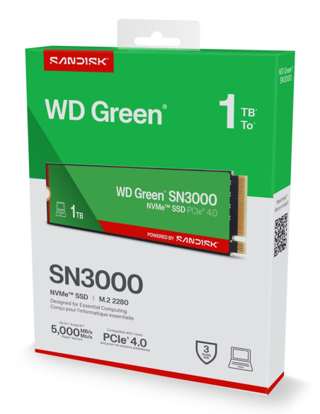 Ssd Wd Green Sn3000 1Tb Nvme Wds100T4G0E