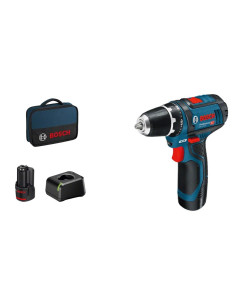 Bosch Akku-Bohrschrauber 12 V Li-Ion 1300 Rpm Czarny, Niebieski, Czerwony