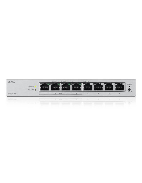 Switch Zyxel Gs1200-8Hp 8P V3 Poe (Poe+: 4 ) 68W Managed Gigabit
