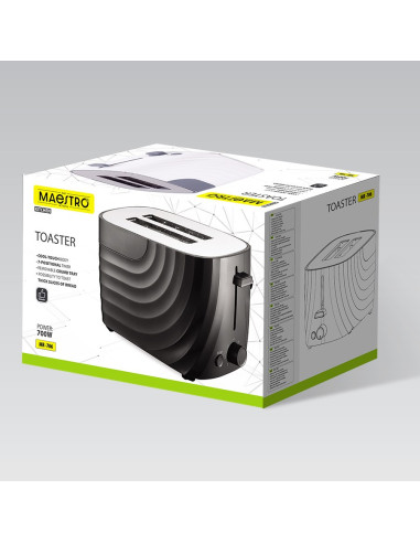 Toster 700W Mr-706-Black Maestro