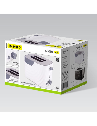 Toster 700W Mr-706-White Maestro