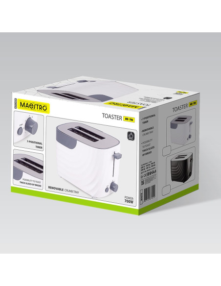 Toster 700W Mr-706-White Maestro