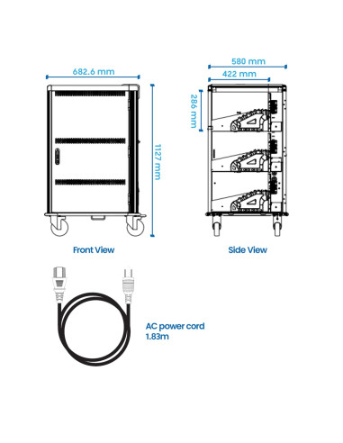 Ewent Szafa Do Ładowania 36 Laptopów 15.6" 36 Gnia