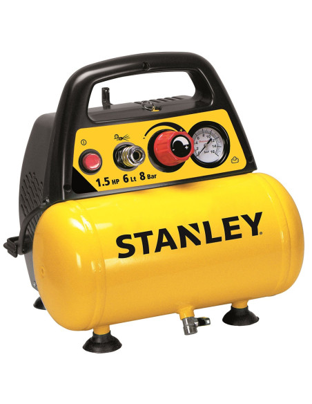 Kompresor Bezolejowy 6L+Zestaw Pneumatyczny Stanley