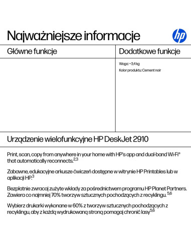 Urządzenie Wielofunkcyjne Hp Deskjet 2910