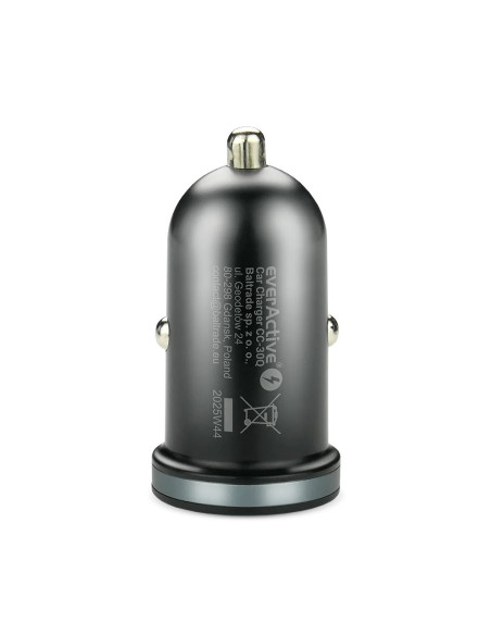 Everactive Ładowarka Samochodowa 1X Usb + 1X Usb-C 35W Qc 3.0 Pd Czarna Cc-30Q