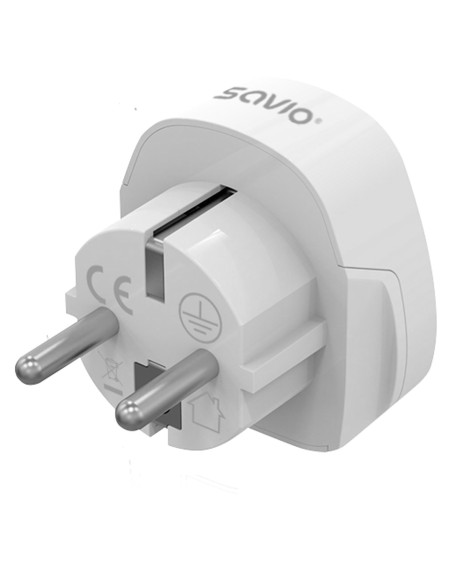 Savio Adapter Podróżny Gniazdo Globalne - Wtyk Eu Ap-06