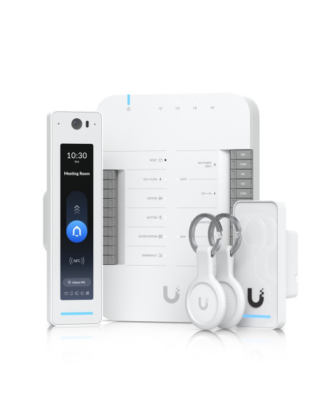 Zestaw Startowy Unifi Access Ubiquiti G3 Pro Ua-G3-Sk-Pro, Czytnik Dostępu G3 Professional + Czytnik G3 + Hub +  Breloki (2 Sztu