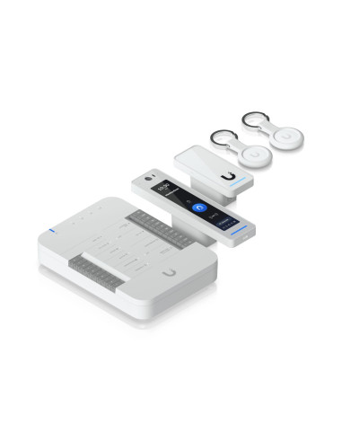 Zestaw Startowy Unifi Access Ubiquiti G3 Pro Ua-G3-Sk-Pro, Czytnik Dostępu G3 Professional + Czytnik G3 + Hub +  Breloki (2 Sztu