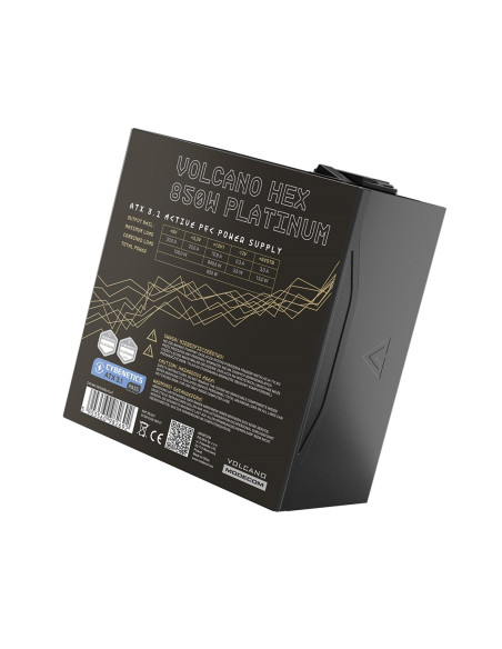 Modecom Zasilacz Volcano Hex 850W Platinum Atx 3.1