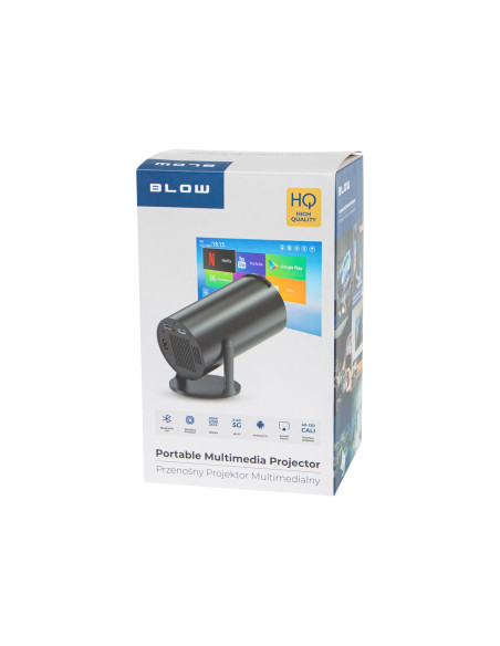 Blow Projektor Przenośny Androidtv Hd Cinema Black