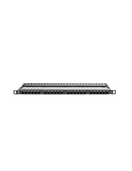 Patch Panel Lanberg Ppu5-0024-B (0.5U  19"  Kat. 5E  Utp  24Xrj-45)