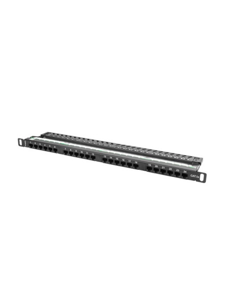 Patch Panel Lanberg Ppu5-0024-B (0.5U  19"  Kat. 5E  Utp  24Xrj-45)