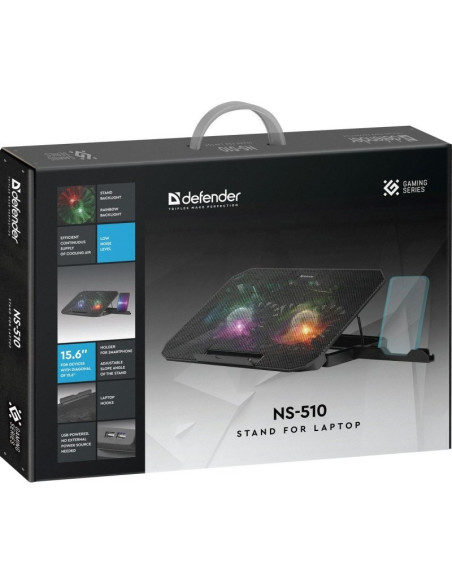 Defender Podstawka Pod Laptopa Ns-510 15.6" 2W 2Xusb Rgb 29510
