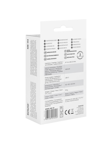 Savio Mysz Bezprzewodowa Bt 2.4 Ghz Mb-04
