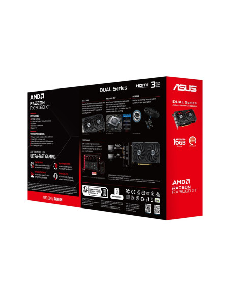 Karta Graf. Asus Dual Rx9060Xt 16G