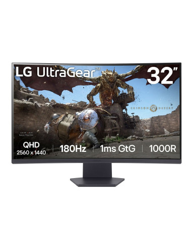 Lg 32Gs60Qc-B Monitor Komputerowy 80 Cm (31.5") 2560 X 1440 Px Quad Hd Lcd Czarny