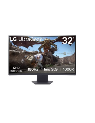 Lg 32Gs60Qc-B Monitor Komputerowy 80 Cm (31.5") 2560 X 1440 Px Quad Hd Lcd Czarny
