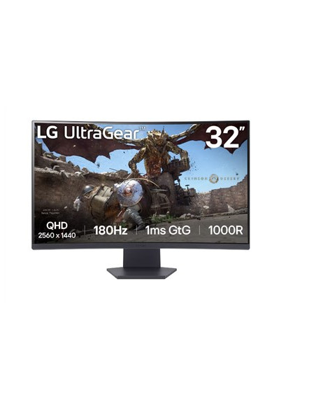 Lg 32Gs60Qc-B Monitor Komputerowy 80 Cm (31.5") 2560 X 1440 Px Quad Hd Lcd Czarny