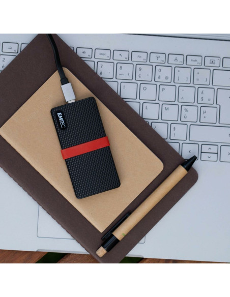 Dysk Emtec X200 - 2 Tb - Usb Type-C - 3.2 Gen 1 (3.1 Gen 1) - 450 Mb/S - 5 Gbps