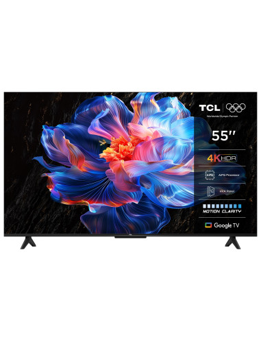 Telewizor Tcl 55P69K Led 55'' 4K Ultra Hd Google Tv Dolby Atmos Dvb-T2 Czarny