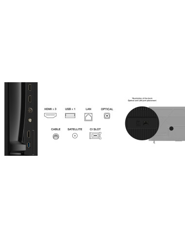 Telewizor Tcl 55P69K Led 55'' 4K Ultra Hd Google Tv Dolby Atmos Dvb-T2 Czarny