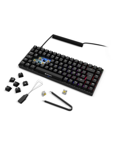 Klawiatura Gamingowa Sharkoon Skiller Sgk50 S3 Pbt - Gateron G Pro 3.0 Żółta