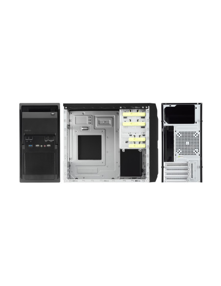 Chieftec Lt-01B-350Gpb Zabezpieczenia & Uchwyty Komputerów Mini Tower Czarny 250 W