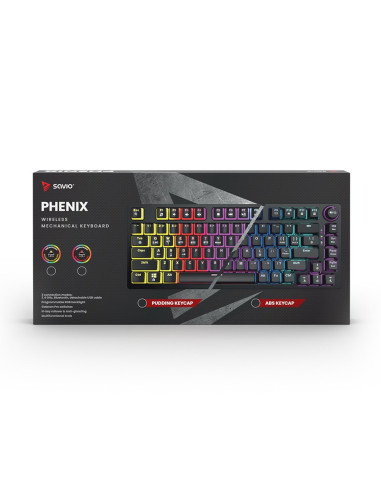 Savio Klawiatura Mechaniczna Phenix Red