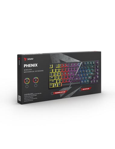 Savio Klawiatura Mechaniczna Phenix Red