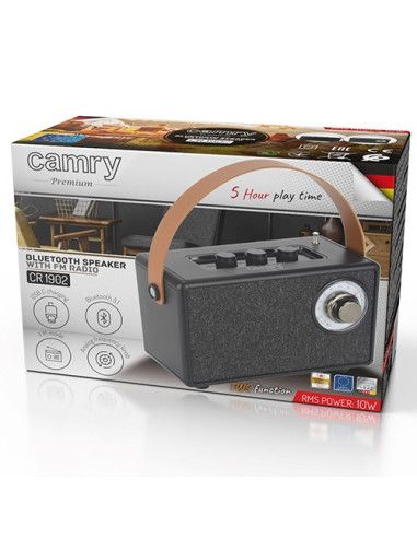 Radio Camry Cr 1902B  Fm Z Bluetooth - Usb-C