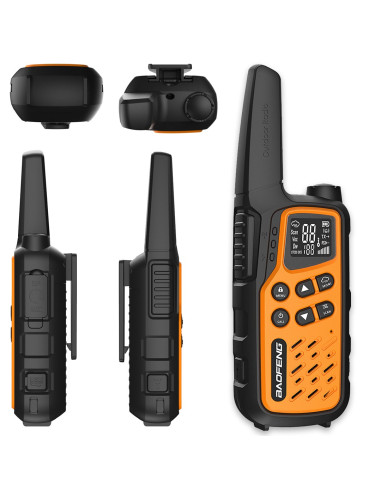 Krótkofalówka Baofeng Bf-T25E Pomarańczowa, 2 Sztuki