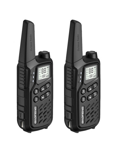 Krótkofalówka Baofeng Bf-T25E Czarna, 2 Sztuki