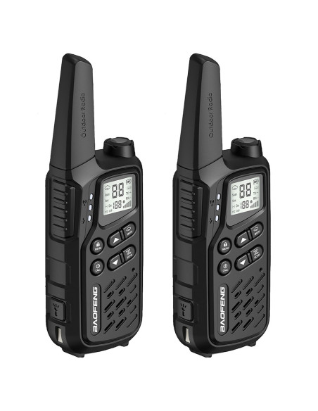 Krótkofalówka Baofeng Bf-T25E Czarna, 2 Sztuki