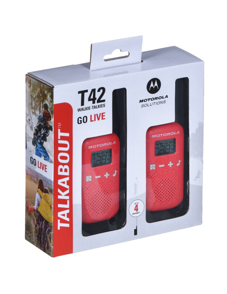 Radiotelefon Wielofunkcyjny Motorola T42 Red opakowanie