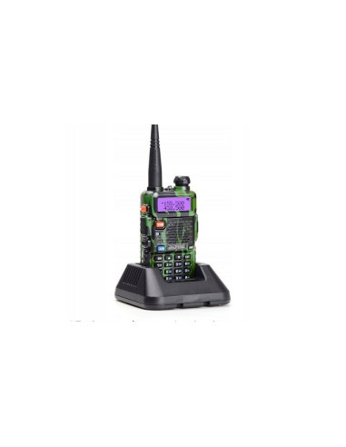 Krótkofalówka Baofeng Uv-5R Htq 1800Mah Camo, Radiotelefon Walkie Talkie Skaner Kamuflaż