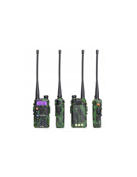 Krótkofalówka Baofeng Uv-5R Htq 1800Mah Camo, Radiotelefon Walkie Talkie Skaner Kamuflaż