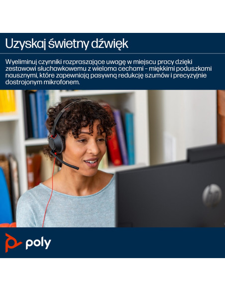Poly Blackwire 5220 Stereo Usb-C Headset +3.5Mm Plug +Usb-C/A Adapter 8X231Aa