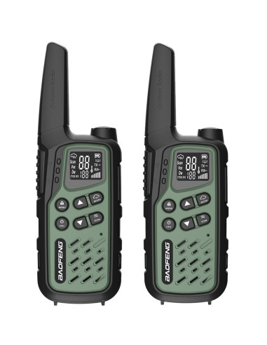 Krótkofalówka Baofeng Bf-T25E Zielona, 2 Sztuki