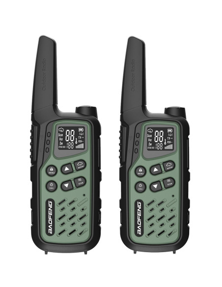 Krótkofalówka Baofeng Bf-T25E Zielona, 2 Sztuki